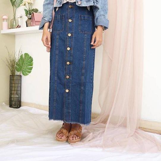 [ MKR ] Zazi Span Skirt Jeans ✅