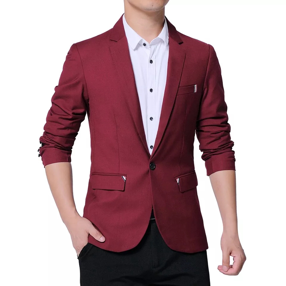 [JAS BLAZER JASTIN SC]Jas Blazer Pria Katun