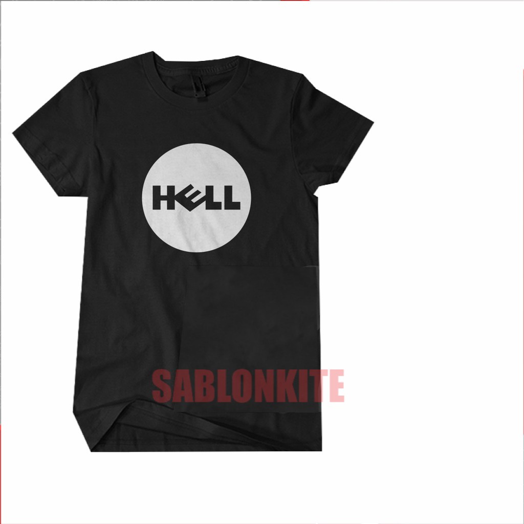 MURAH!!! Kaos Baju Distro HELL  Combed 30s / Kaos Parodi / Kaos Plesetan Lucu / Kaos Keren /