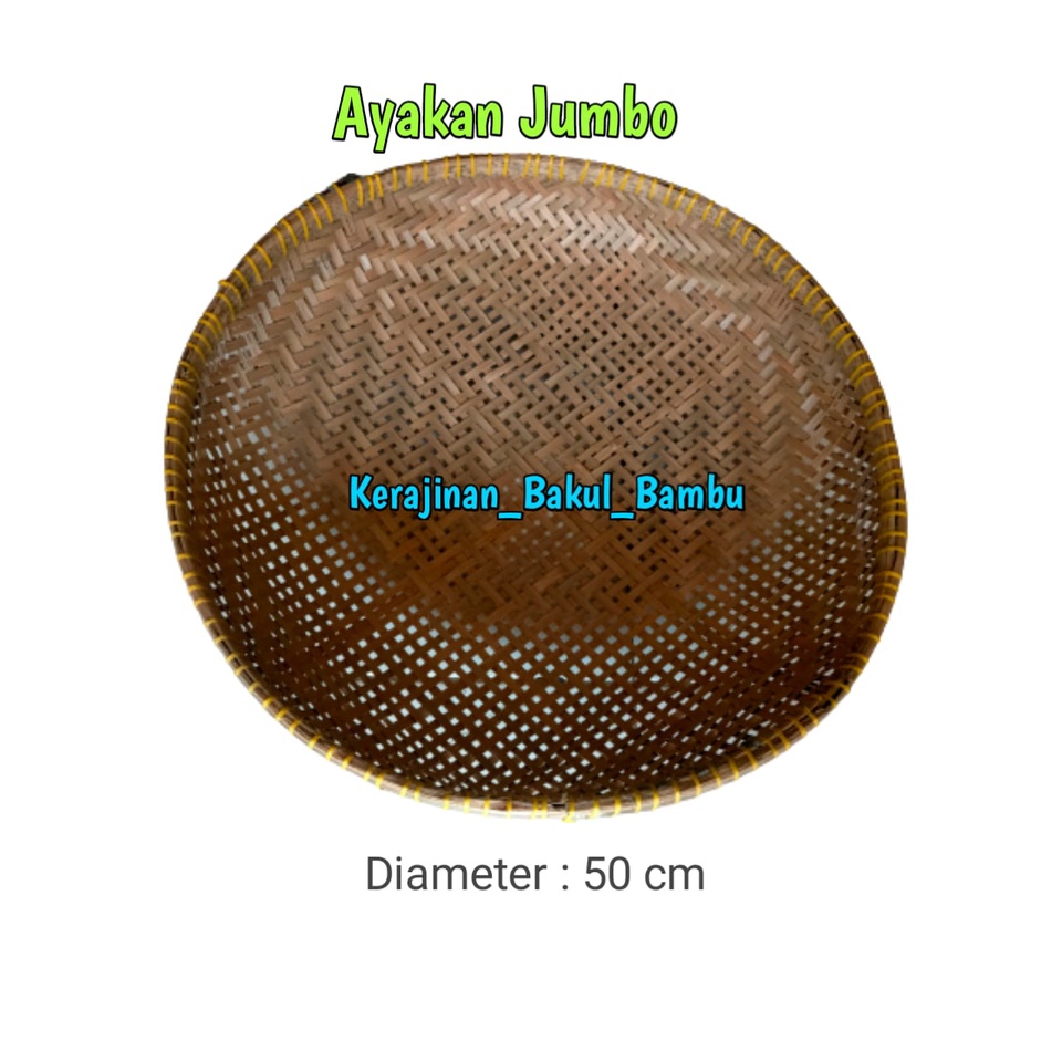 Ayakan Jumbo Saringan Bambu Ayakan Bambu Jumbo 50 cm anyaman Murah Ayakan Bambu saringan bambu alat 