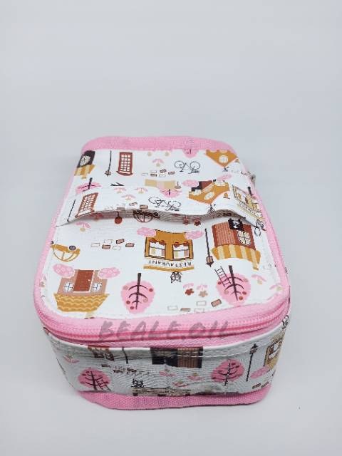 Pink House - Tas Diffuser Waterproof , Pouch Oil isi 6 , Pouch Oil isi 12 Diffuser Bag dottera oil