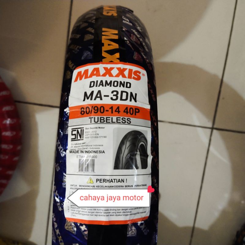 ban luar tubles maxxis 80 90 14