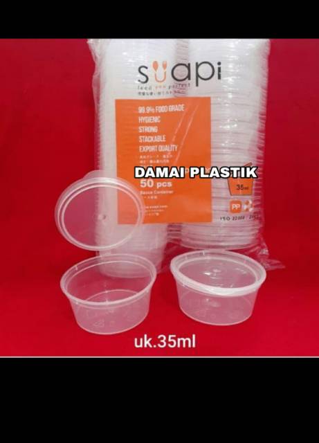 Cup saos sambal plastik Cup sambel 30ml Tempat saos Thinwall 30ml 35ml 75ml 60ml 25ml