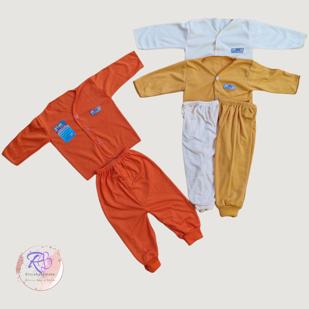 Paket 18pcs baju bayi polos / perlengkapan bayi Newborn