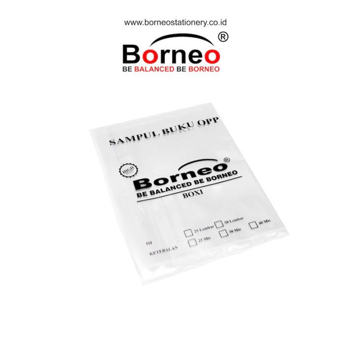 

Borneo Sampul Boxy OPP Lem 50mic - 20 Lembar - 20 Lembar