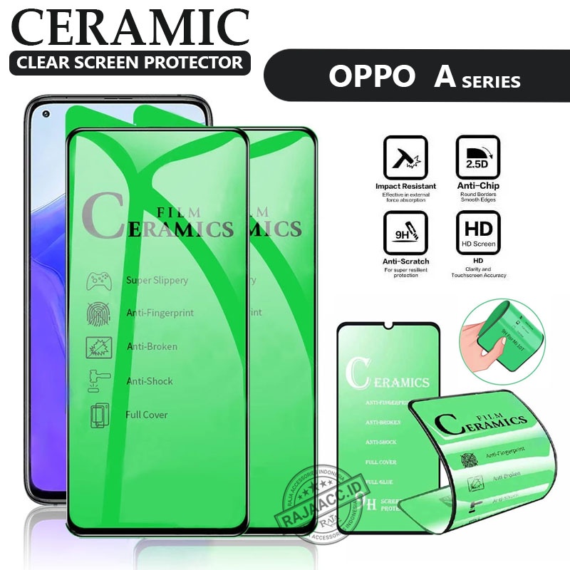 CERAMIC CLEAR Oppo A3s A5s A5 2020 A7 A9 2020 A11K A12 A15 A15s A31 A37 A39  A52 A53 A83 A92 Tempere