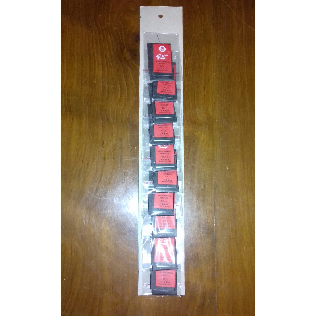 [1 rtg] jarum jahit tangan manual rose No.1 renteng isi 10 bungkus/hand sewing needles