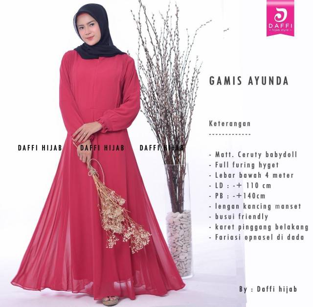 GAMIS AYUNDA By Daffi Hijab