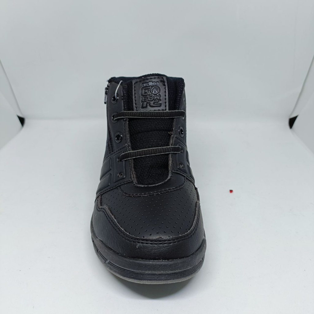 SEPATU ARDILLES BCG-HANAGUCHI HITAM HITAM/SEPATU SEKOLAH/SEPATU KREK/SEPATU VELCRO/SEPATU ANAK TK DAN SD/SEPATU TERBARU/SEPATU MURAH/SEPATU FORMAL/SEPATU TALI