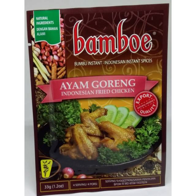 

Bamboe Bumbu Dapur Ayam Goreng 33 gr