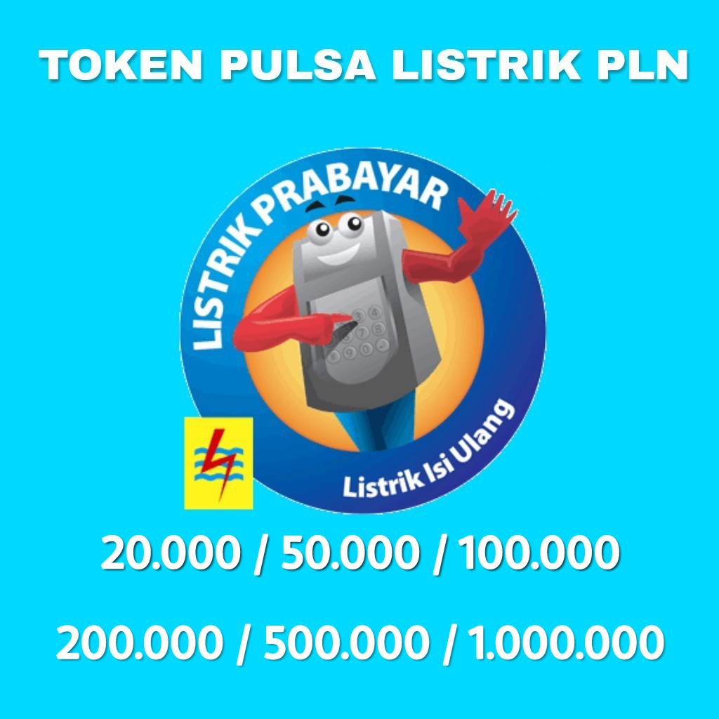 Token Pulsa Listrik PLN Murah 20K 50K 100K 200K 500K 1000K 