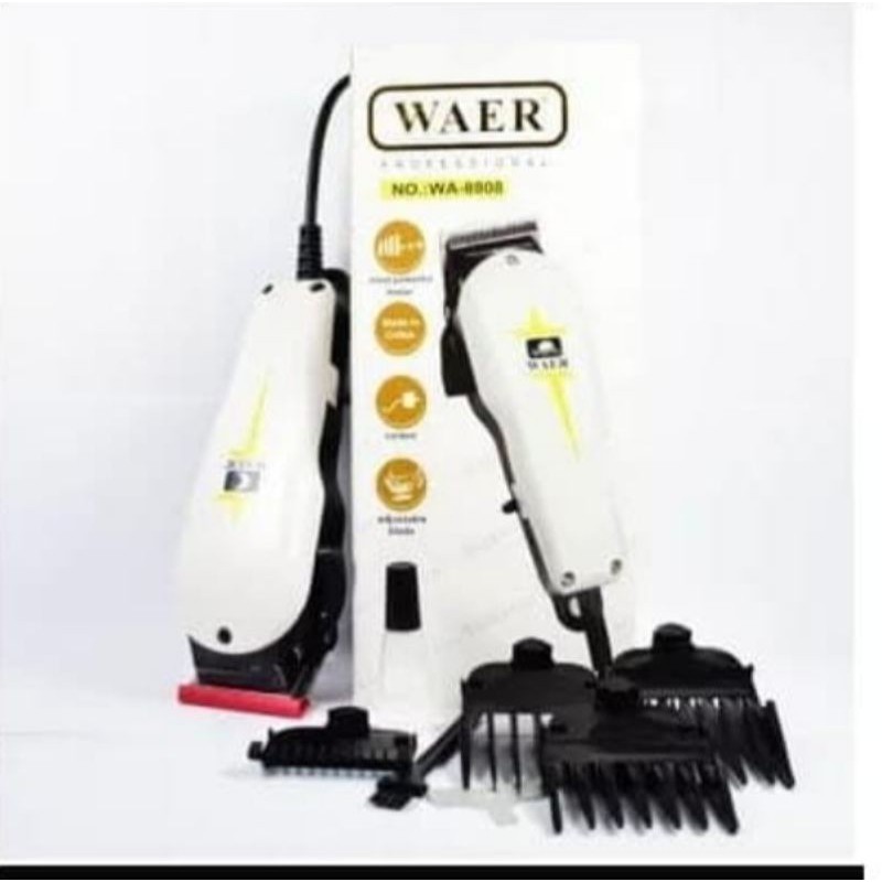 Alat Cukur Rambut Elektrik WAER  WA-8808 / Mesin Cukur Rambut Listrik / Hair Clipper Proffessional