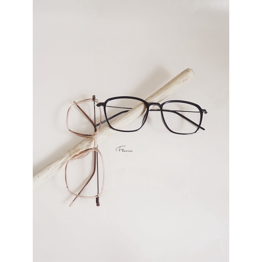 Flavia Eyewear - Kacamata Shibuya Square Elastic (custom minus, photochromic, blueray, bluechromic dan photobrown)