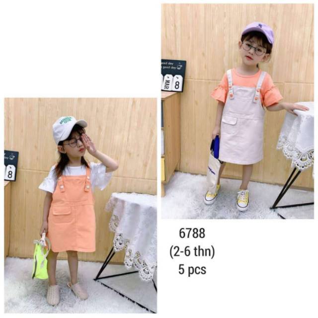 BAJU ANAK PEREMPUAN DRESS ANAK PEREMPUAN SETELAN ANAK PEREMPUAN PAKAIAN ANAK PEREMPUAN OVERALL ANAK