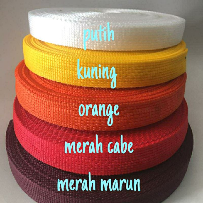 tali webing 2 cm dan 2.5 cm variasi warna 3