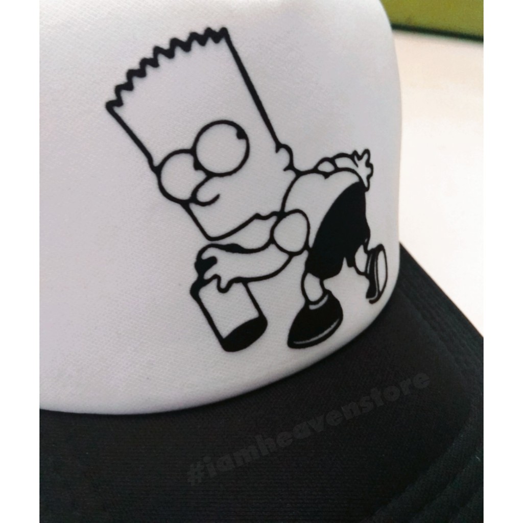 Topi Bart The Simpson Trucker Jaring Terbaru 2021