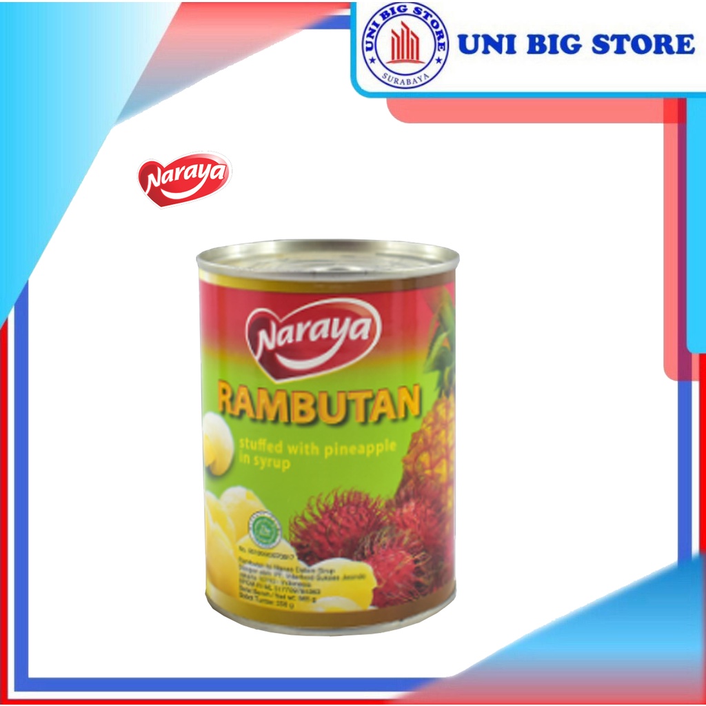 

Naraya Rambutan Stuffed With Pineapple in Syrup 565 gr Rambutan Nanas Kaleng