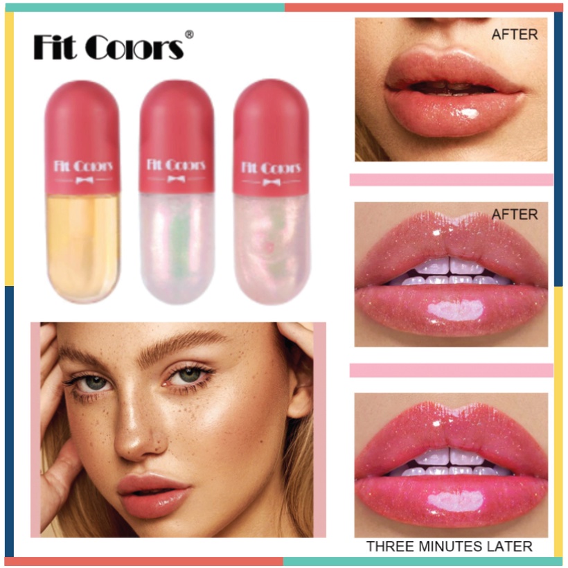 FIT COLORS Pelembab Bibir Capsule Gel Lip Gloss Moisturising Lips XX046