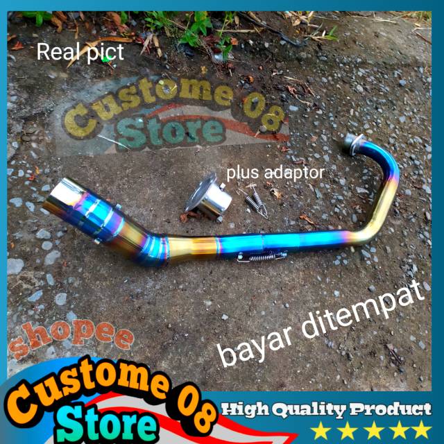 Leher knalpot Fu bluemoon pnp knalpot standar ckd sgp original satria Fu karbu Fu fi inexsi bluemon