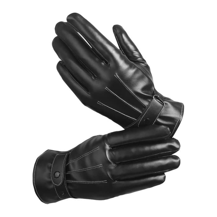 KN-18 sarung tangan kulit leather musim dingin pria winter gloves