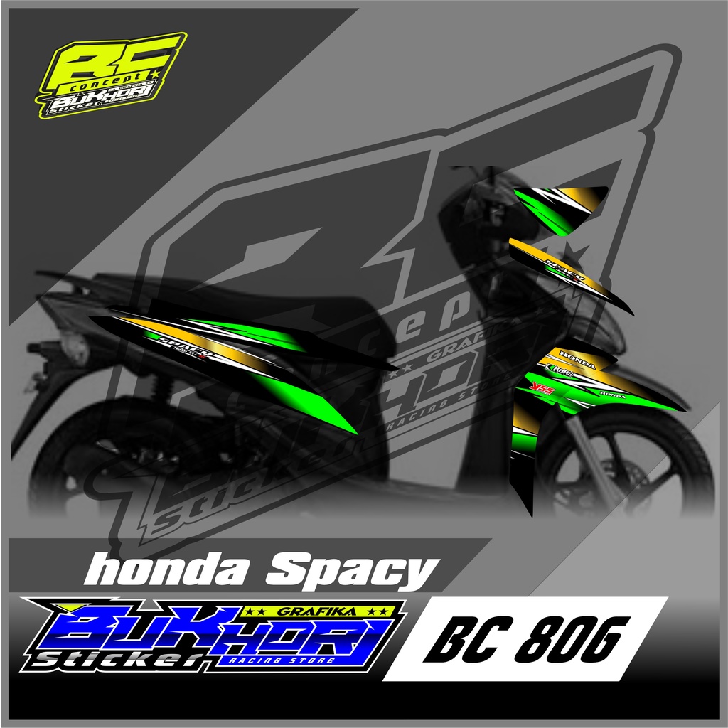 BC 806 Striping Stiker Honda Spacy List Variasi Grafik