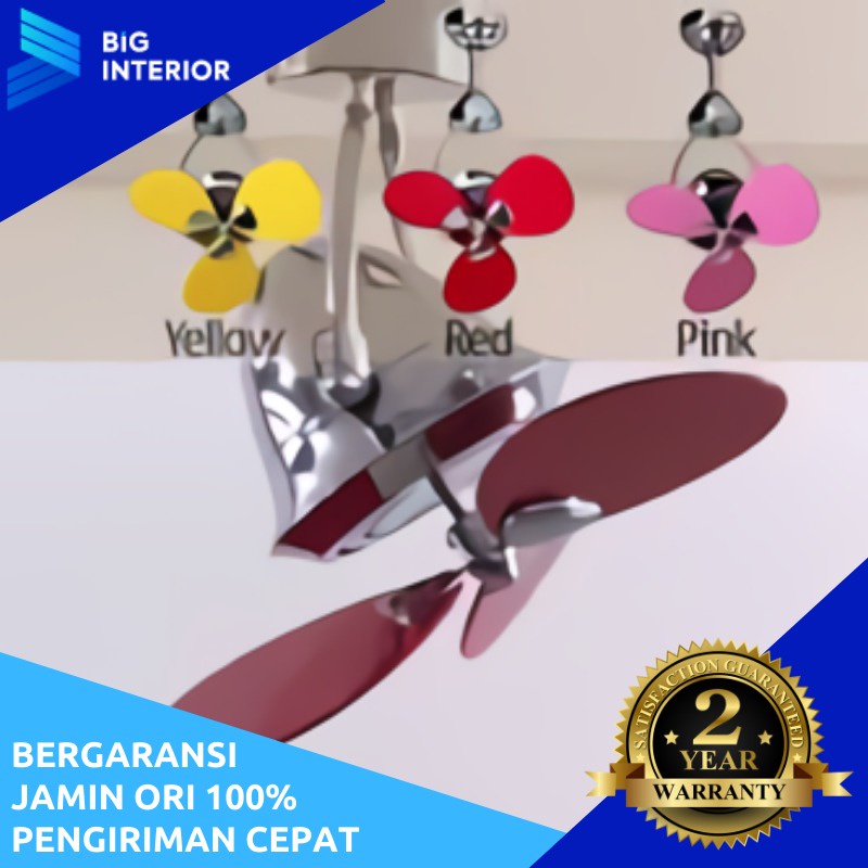 Kipas Angin Gantung Plafon, MT Edma, 15in Mini, Remote Control