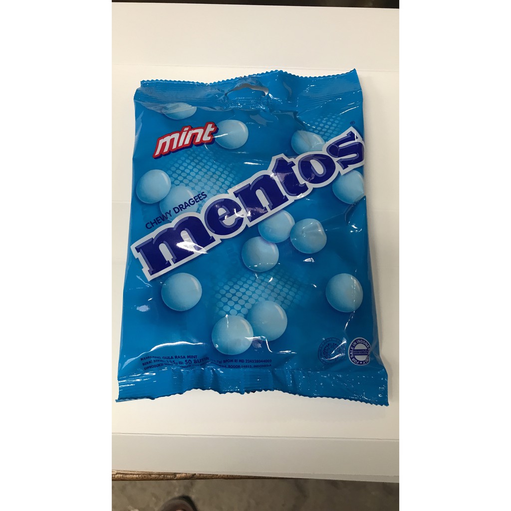 

PROMO PERMEN MENTOS MINT 135G 1 BUNGKUS BKS 50 BUTIR / CHEWY DRAGEES GROSIR TERMURAH