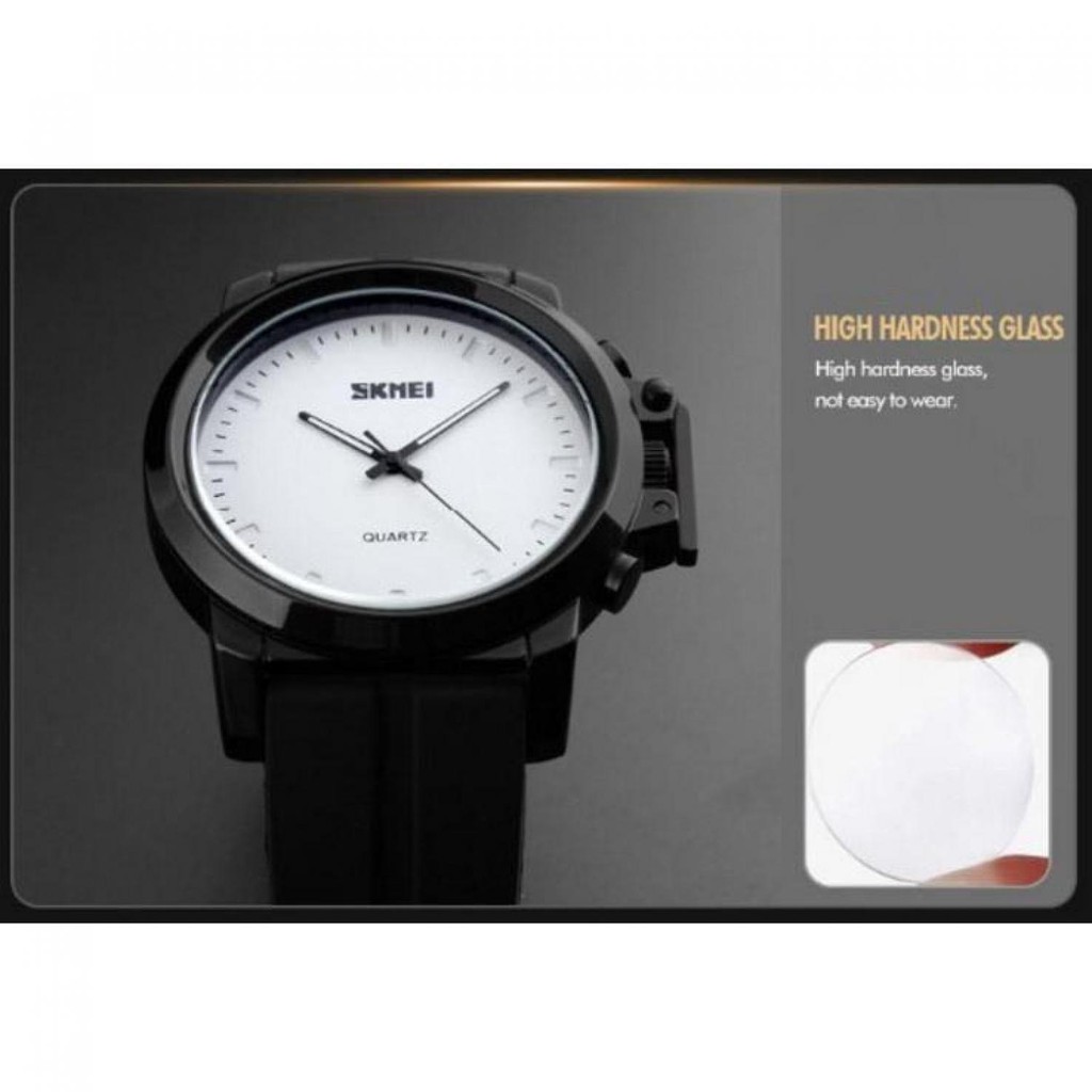 SKMEI Jam Tangan Analog Pria - 1208 [Hitam] [Silicone]