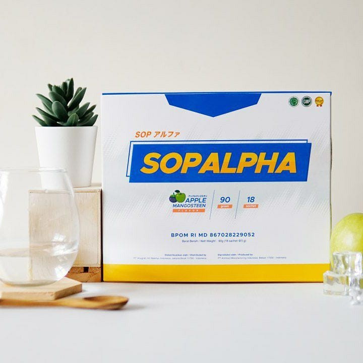 SOP Alpha SOPAlpha 100 Plus BioBoost Official Salmon Ovary Peptide Original Asli BPOM 2 Box