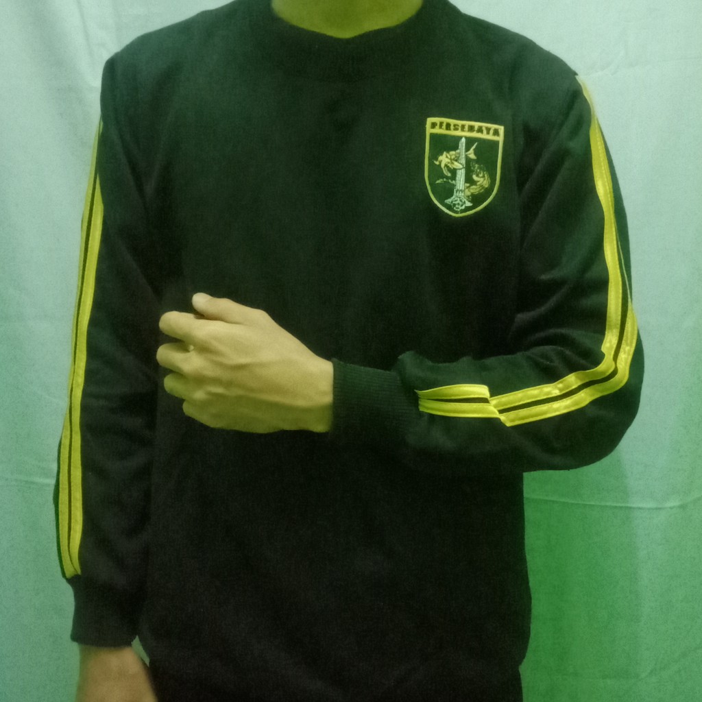 JAKET BONEK HITAM GOLD TERBARU JAKET SWETER HITAM BONEK PERSEBAYA
