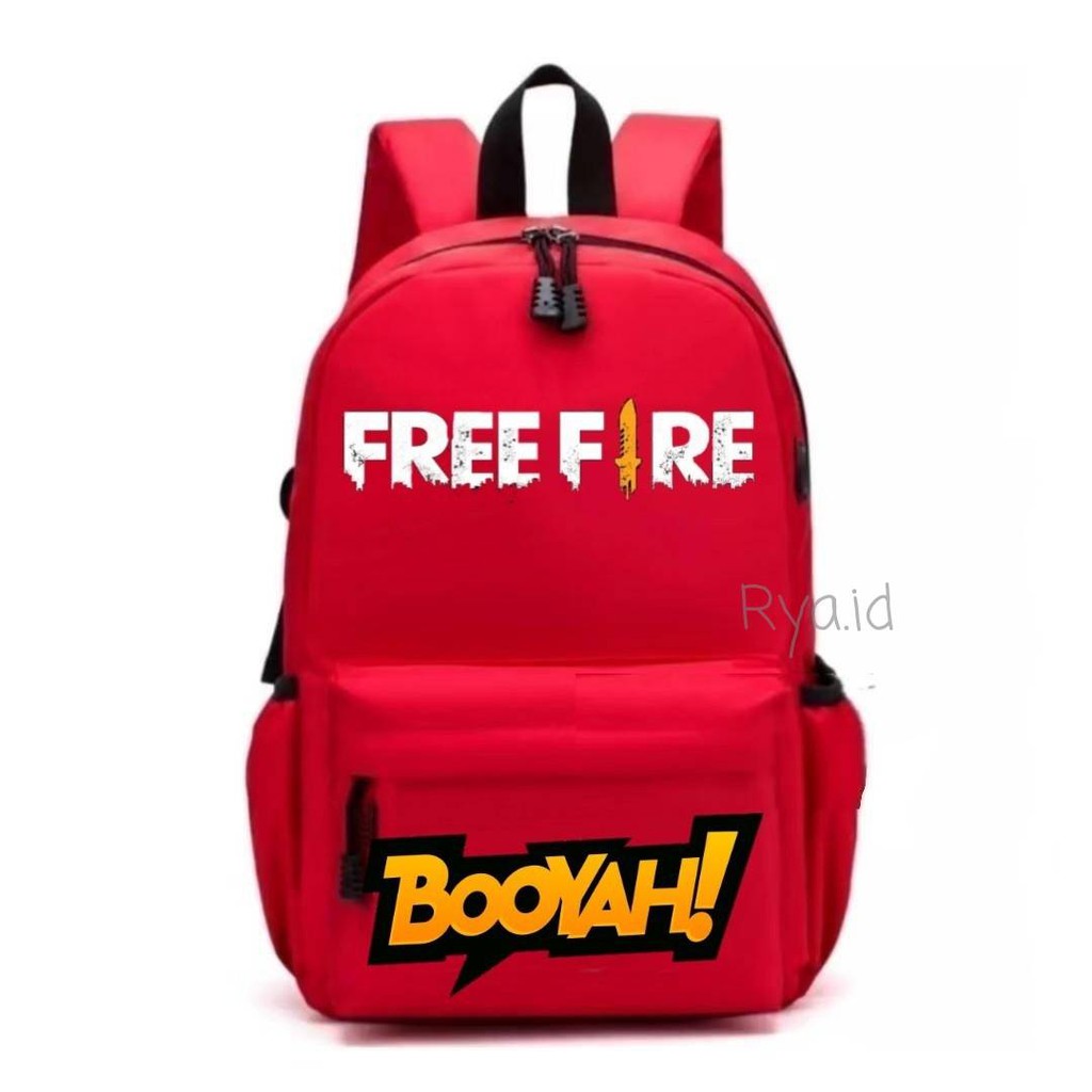 Tas Ransel Anak Sekolah Karakter Game Free Fire Terbaru Backpack Cute Murah Batam Tas Kanvas import