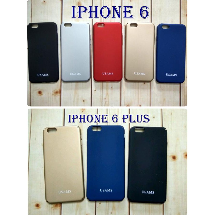 Promo Cuci Gudang~ Slim Hard Case Usams Iphone 7 Hardcase Back Casing - Silver New Hokyti