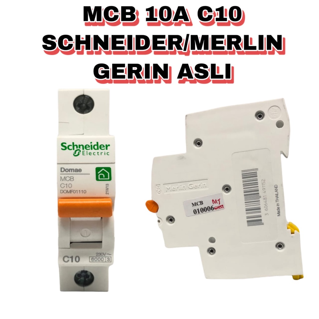 MCB 10A C10 SCHNEIDER /MERLIN GERIN ASLI