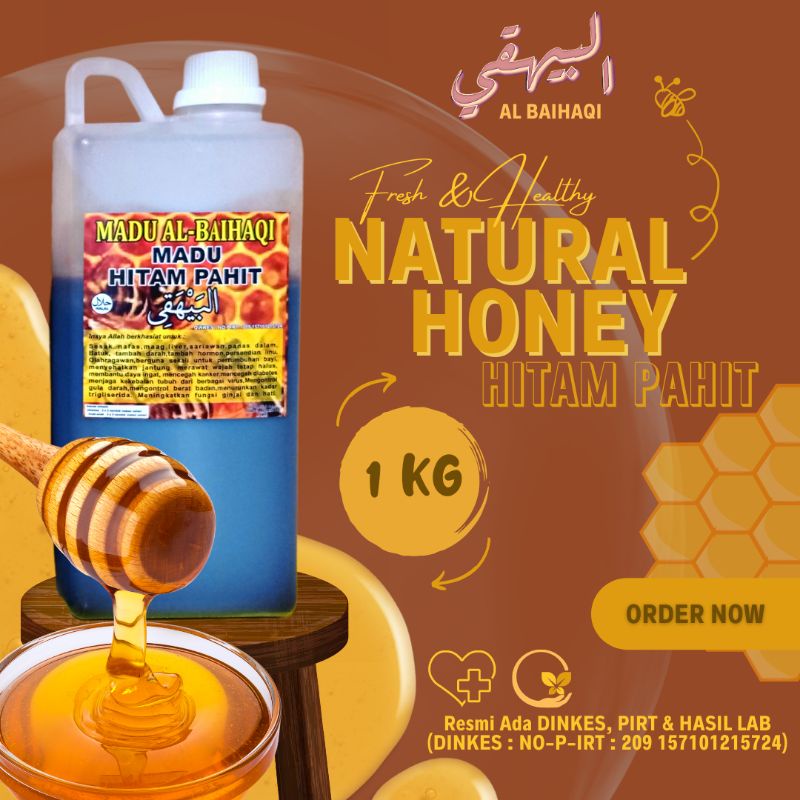 

MADU HERBAL ASLI - MADU HITAM PAHIT JAMBI AL - BAIHAQI (1 kg)