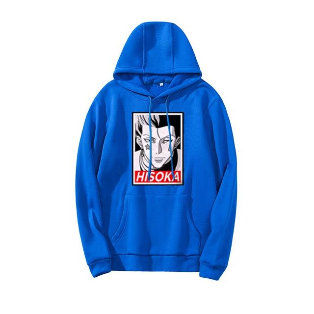 Sweater Anime HUNTER x HUNTER Hoodie HISOKA MOROW V1 Jumper Pria Wanita Bahan Fleece Ukuran S M L XL XXL XXXL