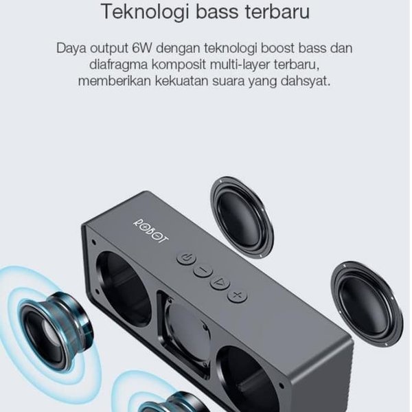 SPEAKER BLUETOOTH ROBOT RB420 EXTRA BASS SPEAKER WIRELES ROBOT RB420