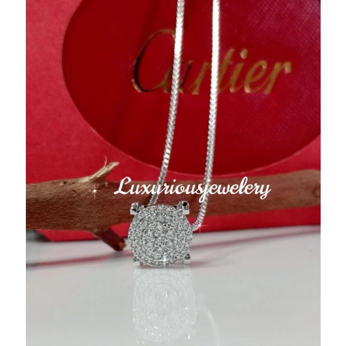 Luxuriousjewelery- Kalung simple elegant cubic zirconia premium