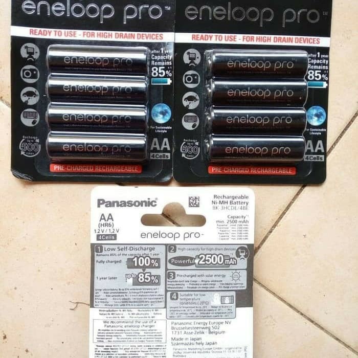 BATERAI BATTERY BATRE CAS AA/A2 PANASONIC ENELOOP PRO 2500mAh