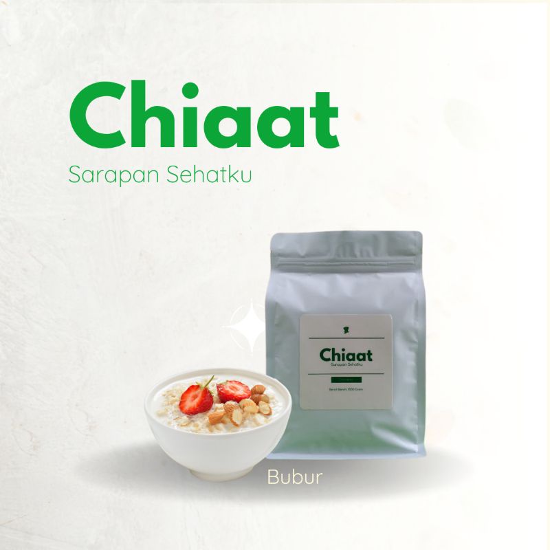 

Chiaat Oatmeal | Menu Sarapan Sehat | Oats Granola Muesli Chia Seeds Dry Fruit 200 gram