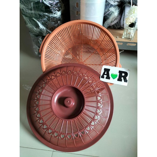 wakul nasi plastik tutup lusinan