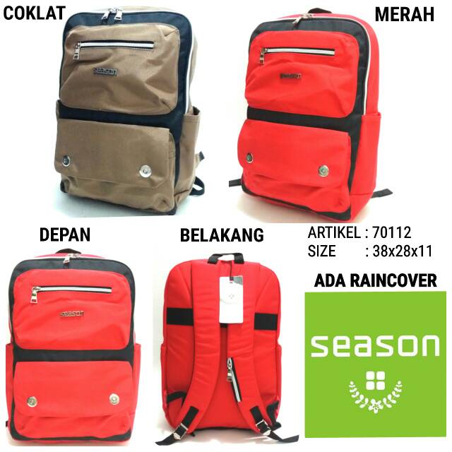 TAS SEKOLAH RANSEL BACKPACK WANITA SEASON 70112 MURAH