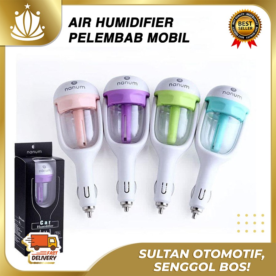 Charger Mobil USB with Air Humidifier / Penyegar Udara Mobil + Charge