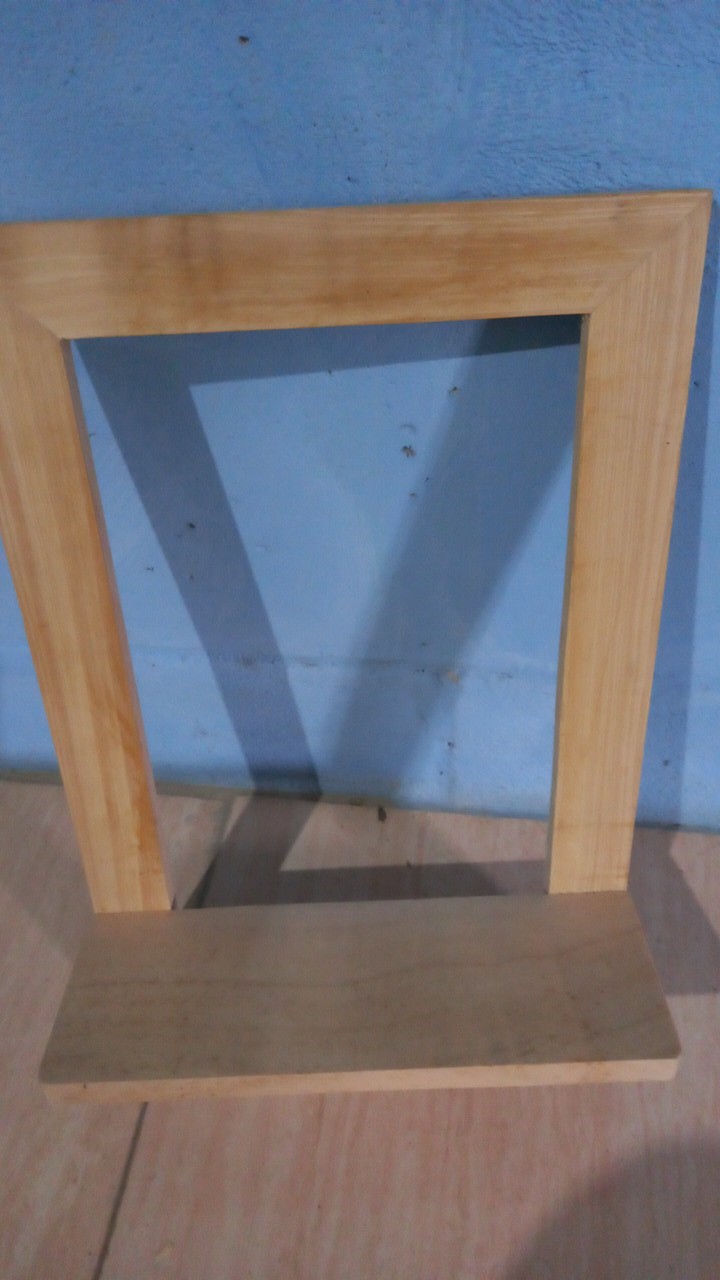 Termurah! Hiasan Dinding Kayu Frame Wooden Rak Kamar Serbaguna Dekorasi Rumah Decor Floating Shelves