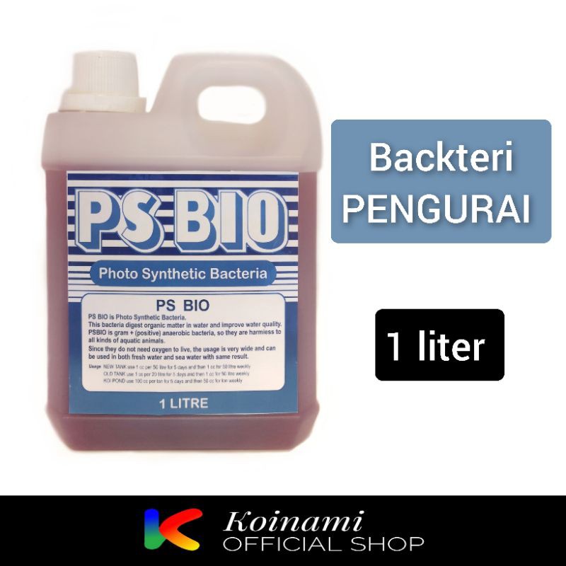 PS-BIO 1 liter / penjernih kolam ikan / penumbuh bakteri  / aquarium / bakteri starter