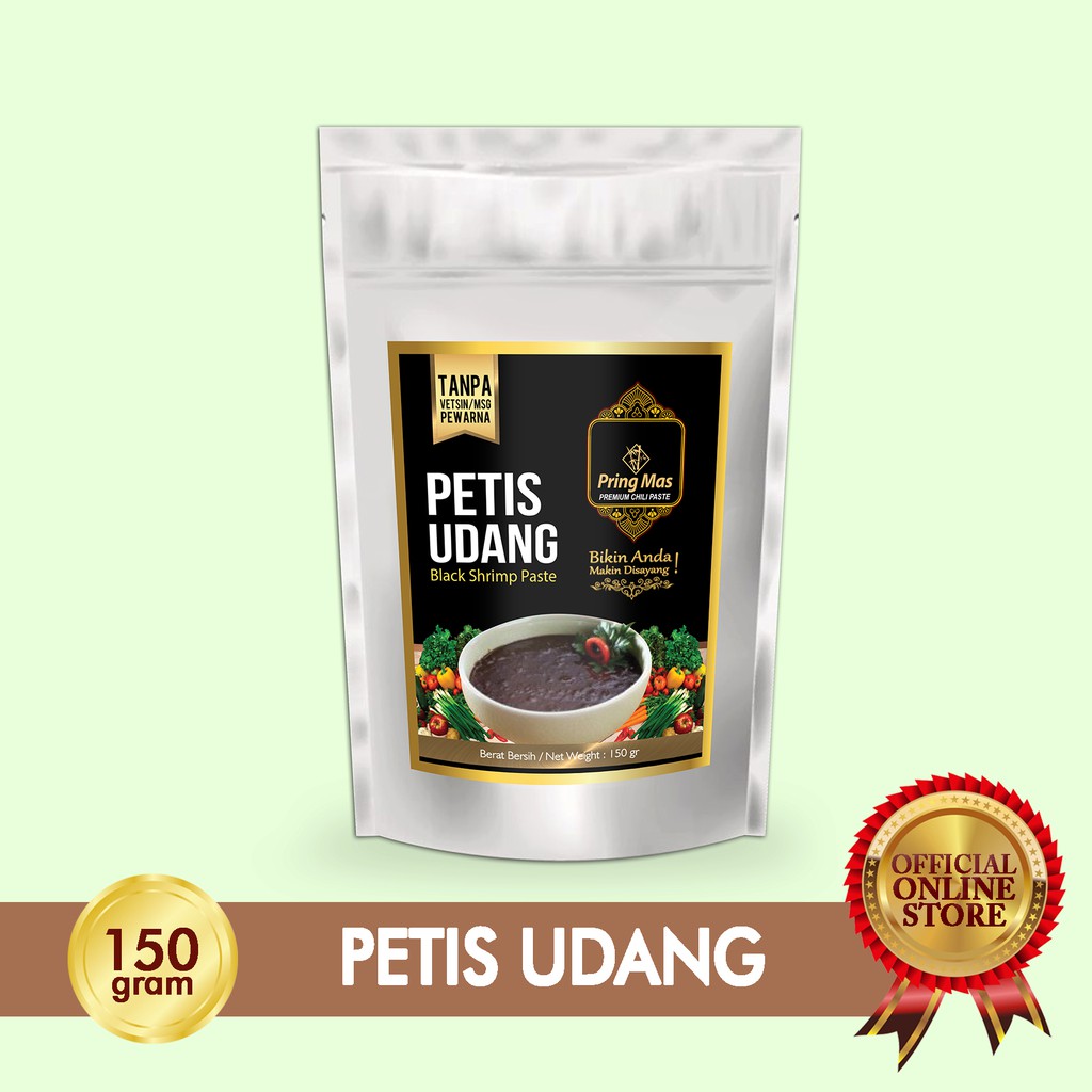 

Pring Mas Bumbu Pouch Petis Udang 150 gram - Halal MUI