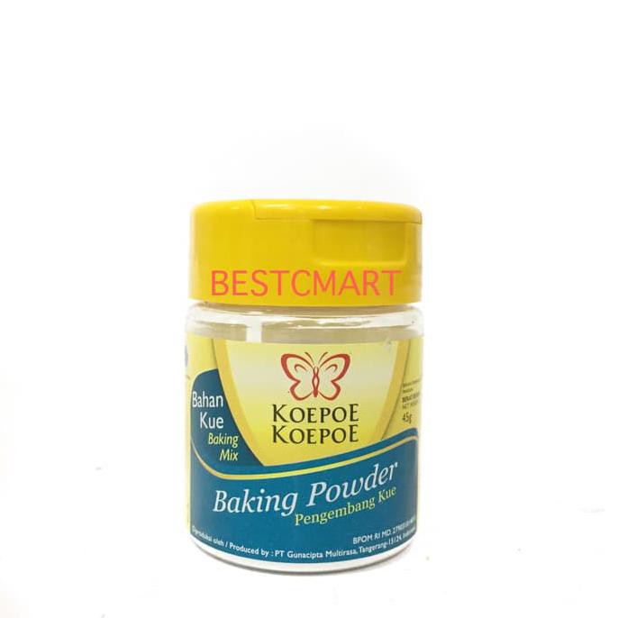

Toko-Bahan-Kue- Koepoe Koepoe Baking Powder 45 Gr -Terlengkap-Termurah-Dijamin.