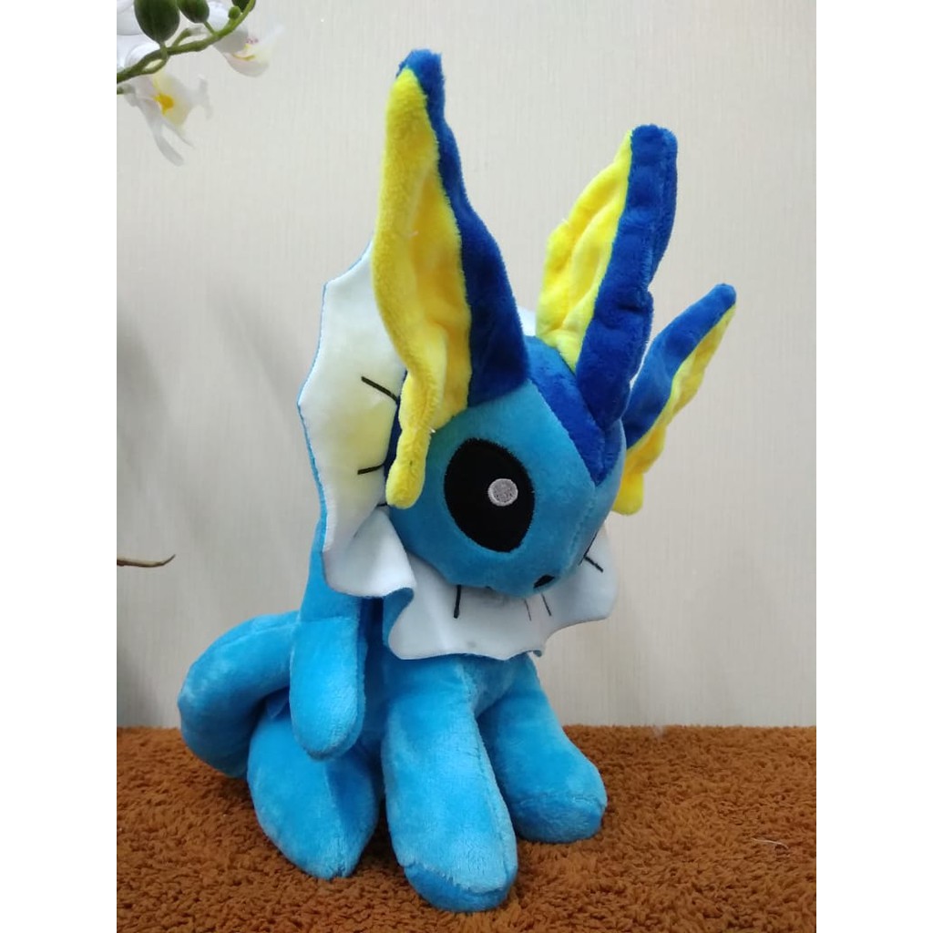 Boneka Vapereon Teman Pokemon Size 18cm/Boneka Pokemon/Boneka Karakter