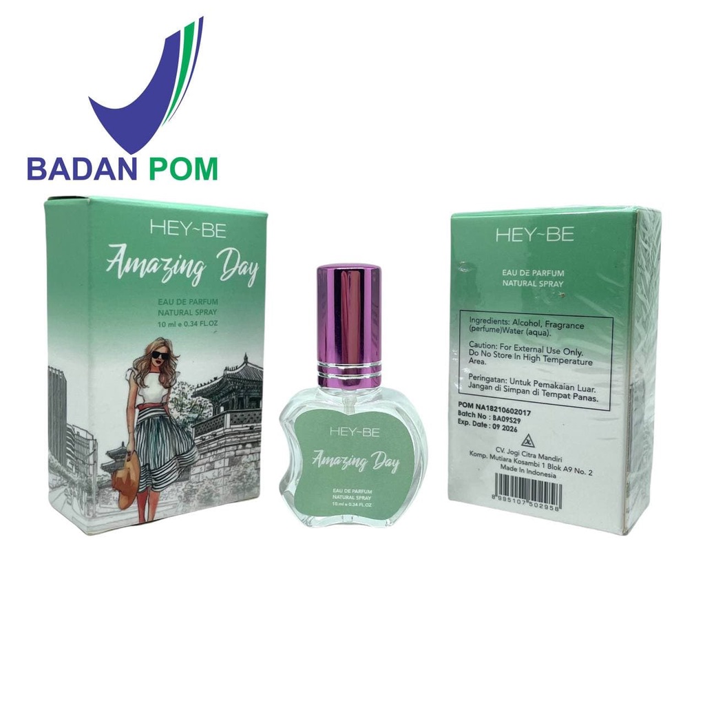 7 VARIAN HEY-BE [BPOM] PARFUM 10ML EDP PARFUME WANITA TAHAN LAMA 24 JAM