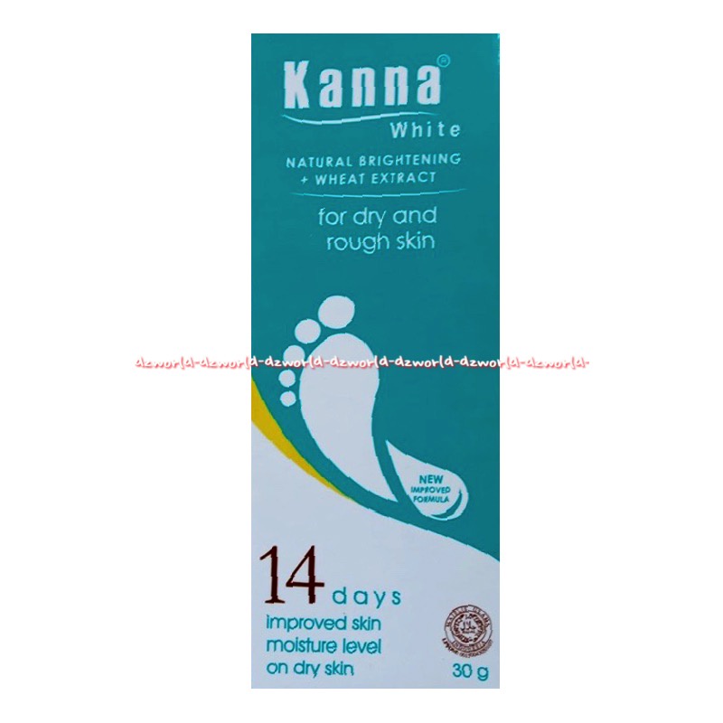 Kanna White Cream 30gr Krim Untuk Kulit kaki Kering Kasar Kering &amp; Pecah Pecah Kana Crim Kana White Krim