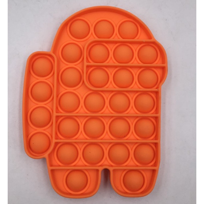 【Ready Stock】Color Push Bubble Gadgets Sensory Toys New Rainbow Titok popit mainan AMONG US Pop It Especially To Relieve Pressure Silicone Pressure Relief Toys Squeezes Feeling-Yellow